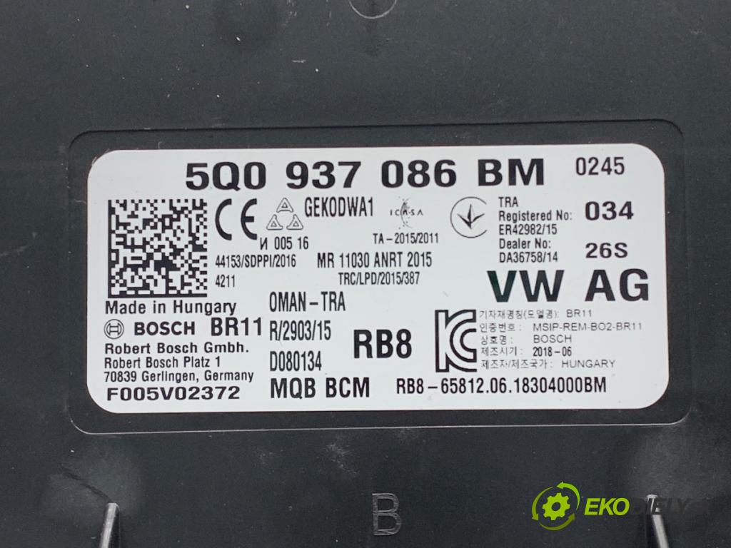 VW PASSAT B8 Kombi 2018 140 kW 2.0 TDI 4motion 1968 Modul komfortu BCM 5Q0937086BM