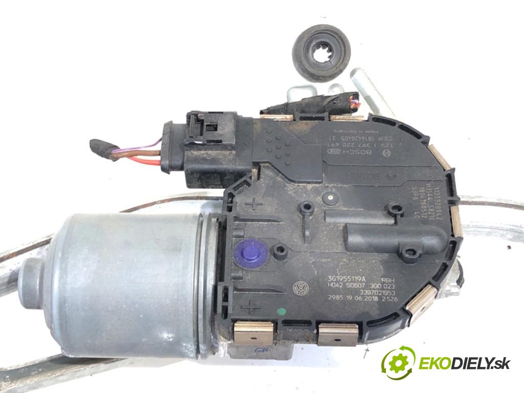 VW PASSAT B8 Kombi 2018 140 kW 2.0 TDI 4motion 1968 Mechanizmus stieračov predný 3G1955119A (Motorček stieračov predný)