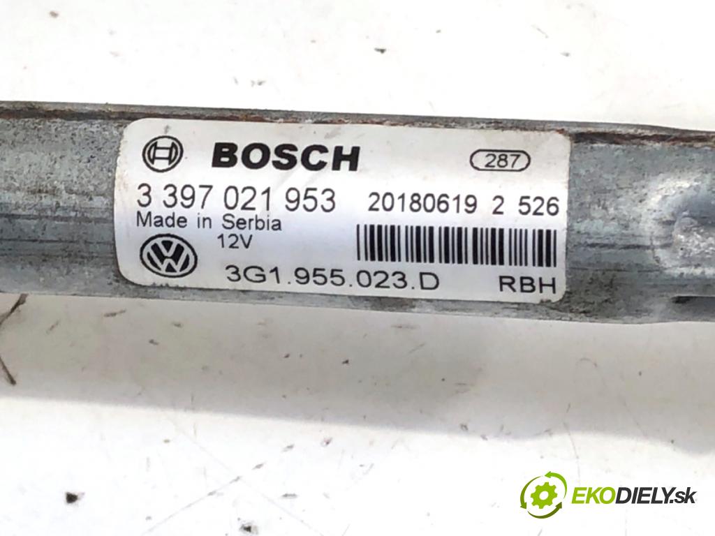 VW PASSAT B8 Kombi 2018 140 kW 2.0 TDI 4motion 1968 Mechanizmus stieračov predný 3G1955119A (Motorček stieračov predný)