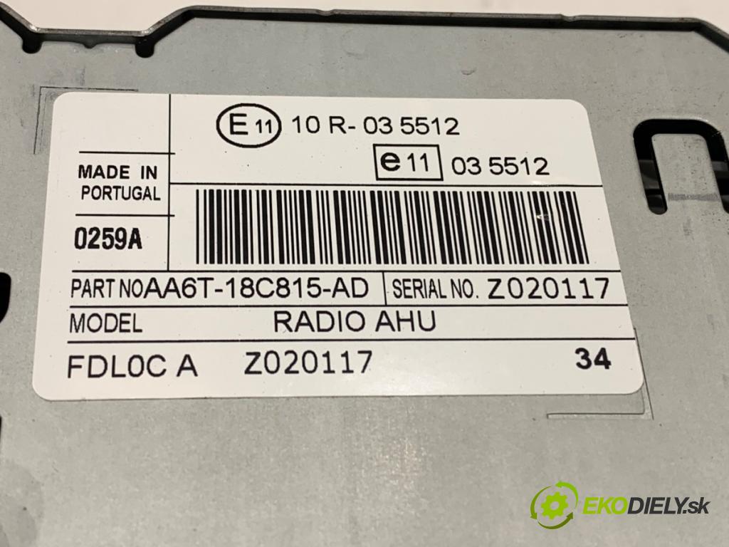 FORD FIESTA MK7 liftback 2010 60 kW 1.25 1242 RADIO AA6T-18C815-AD (Audio zariadenie)