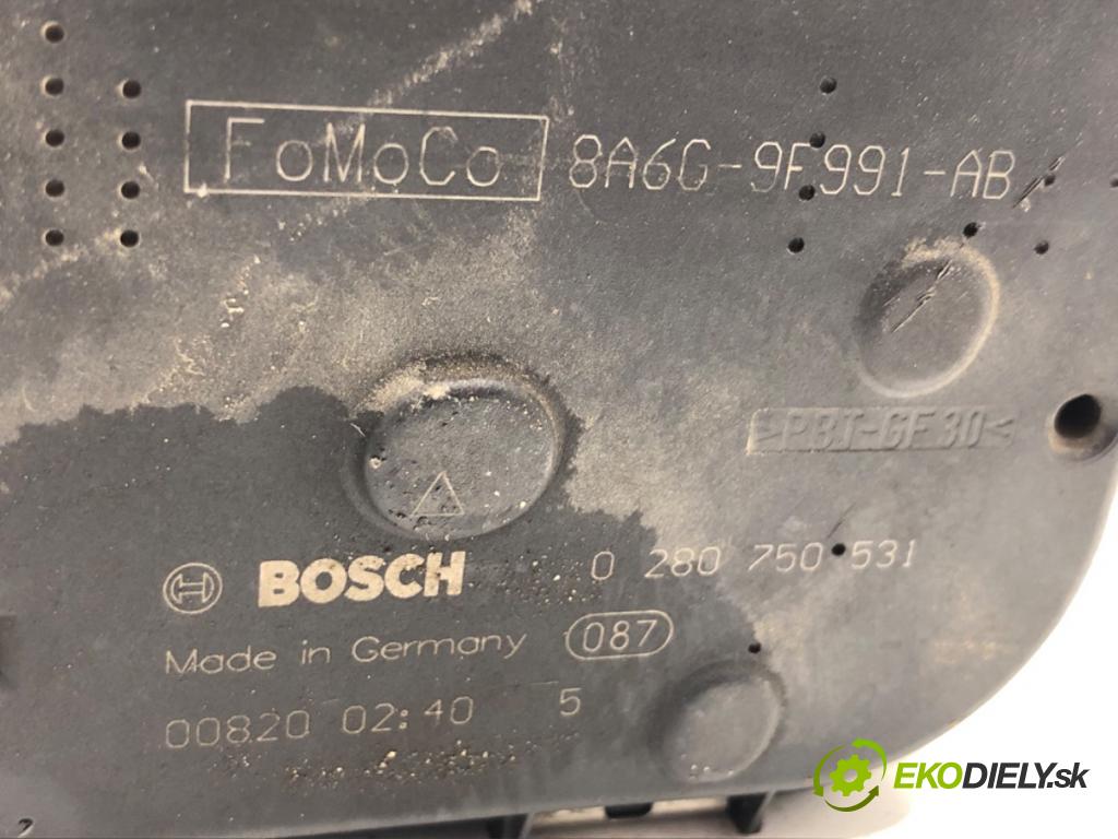 FORD FIESTA MK7 liftback 2010 60 kW 1.25 1242 Škrtiaca klapka 8A6G-9F991-AB (Škrtiaca klapka)