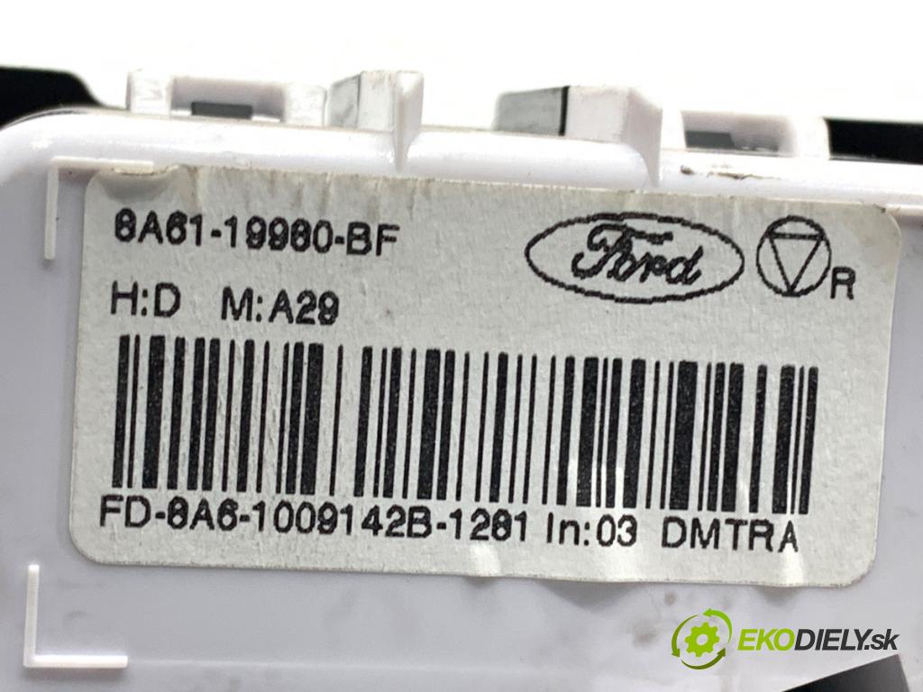 FORD FIESTA MK7 liftback 2010 60 kW 1.25 1242 Panel ovládania kúrenia 8A61-19980-BF (Prepínacie páčky pod volantom)