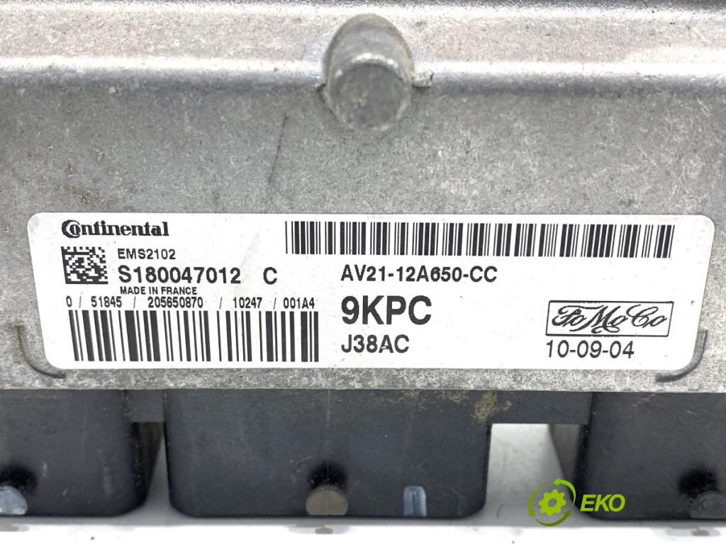 FORD FIESTA MK7 liftback 2010 60 kW 1.25 1242 riadiaca jednotka Motor AV21-12A650-CC (Riadiaca jednotka)