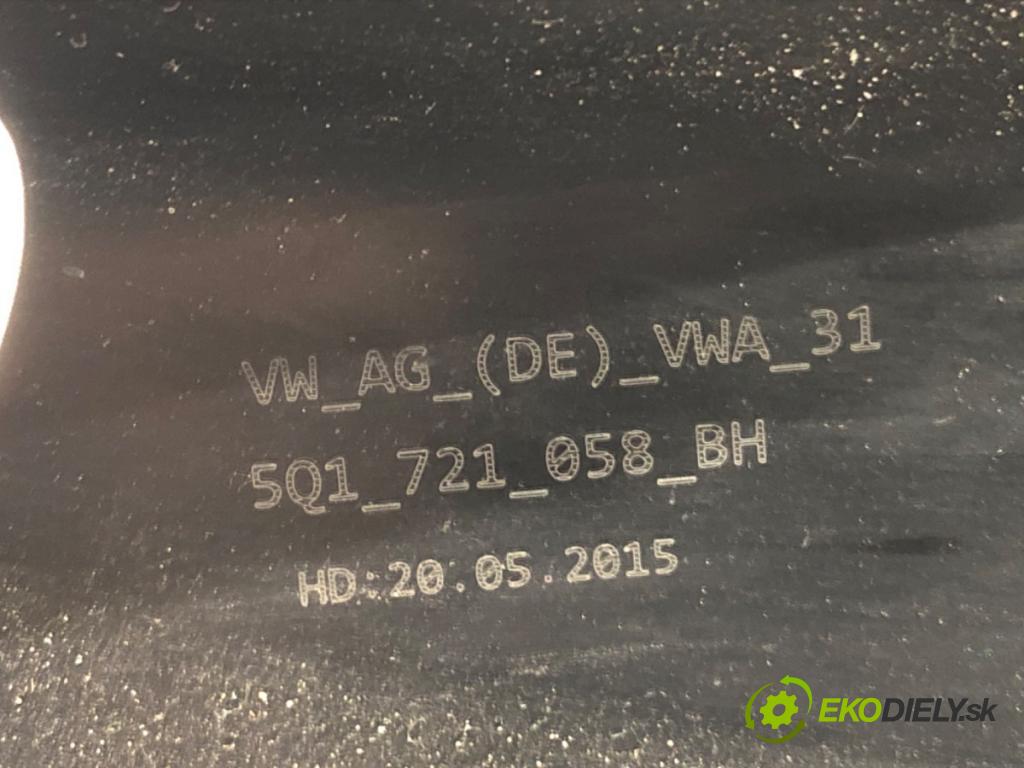 VW GOLF VII Kombi 2015 81 kW 1.6 TDI 1598 PEDÁL: manuální 5Q1721058BH 5Q1721059FB (Potenciometr plynového pedálu)