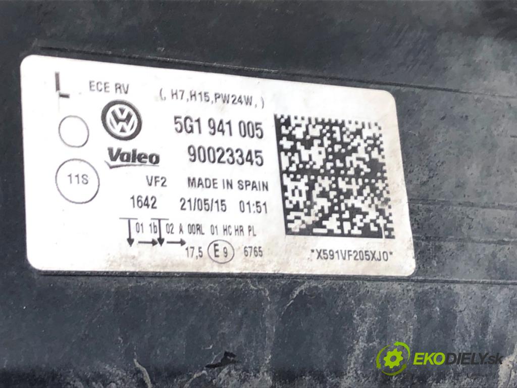 VW GOLF VII Kombi 2015 81 kW 1.6 TDI 1598 Svetlomet ľavy predný 5G1941005