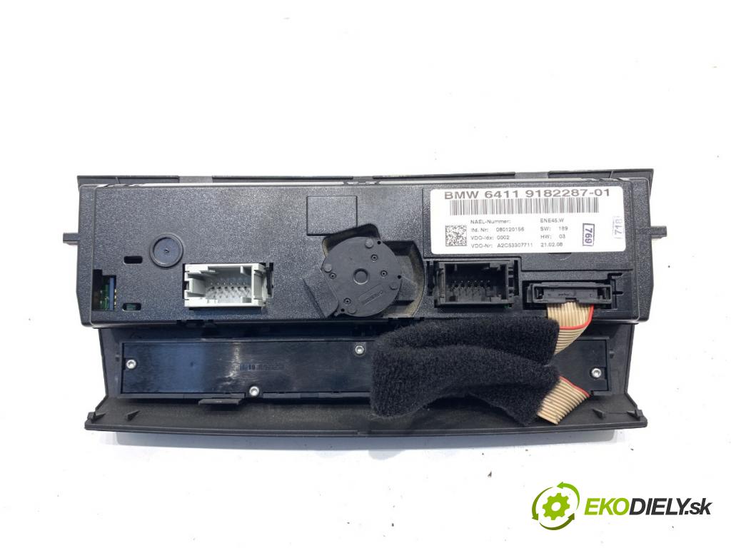BMW E90 sedan 2008 125 kW 320 i 1995 Panel ovládania kúrenia 9182287 (Prepínacie páčky pod volantom)
