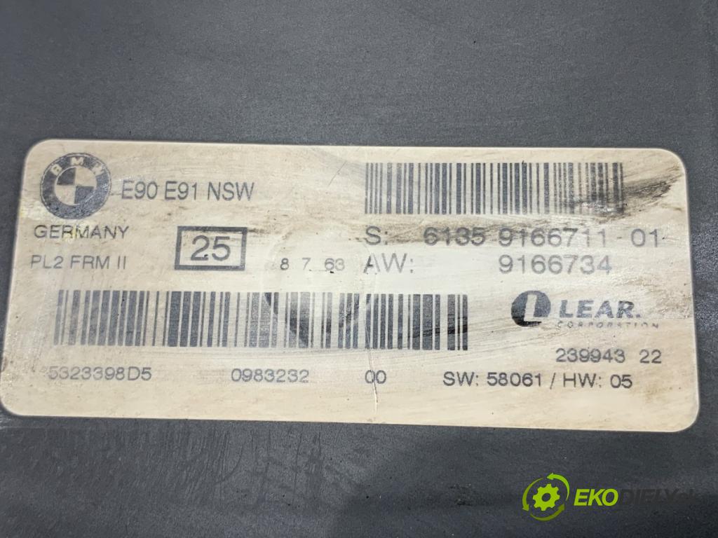 BMW E90 sedan 2008 125 kW 320 i 1995 Modul svetiel 9166711 (Riadiaca jednotka ostatné)
