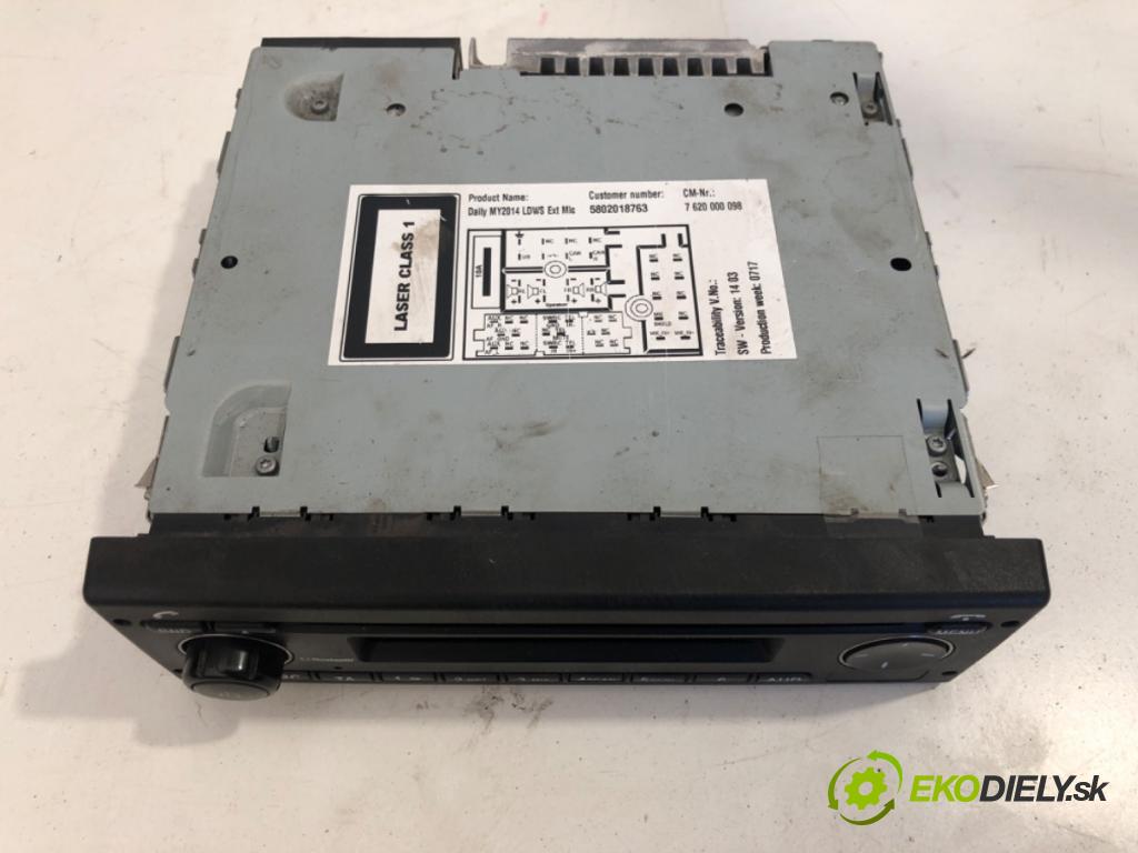 IVECO DAILY VI Autobus 2017 115 kW 50C16 2287 RADIO 7620000098 (Audio zariadenie)