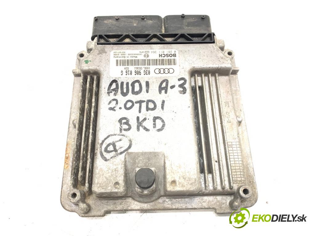 AUDI A3 8P liftback 2003 103 kW 2.0 TDI 16V 1968 riadiaca jednotka Motor 03G906016G (Riadiaca jednotka)