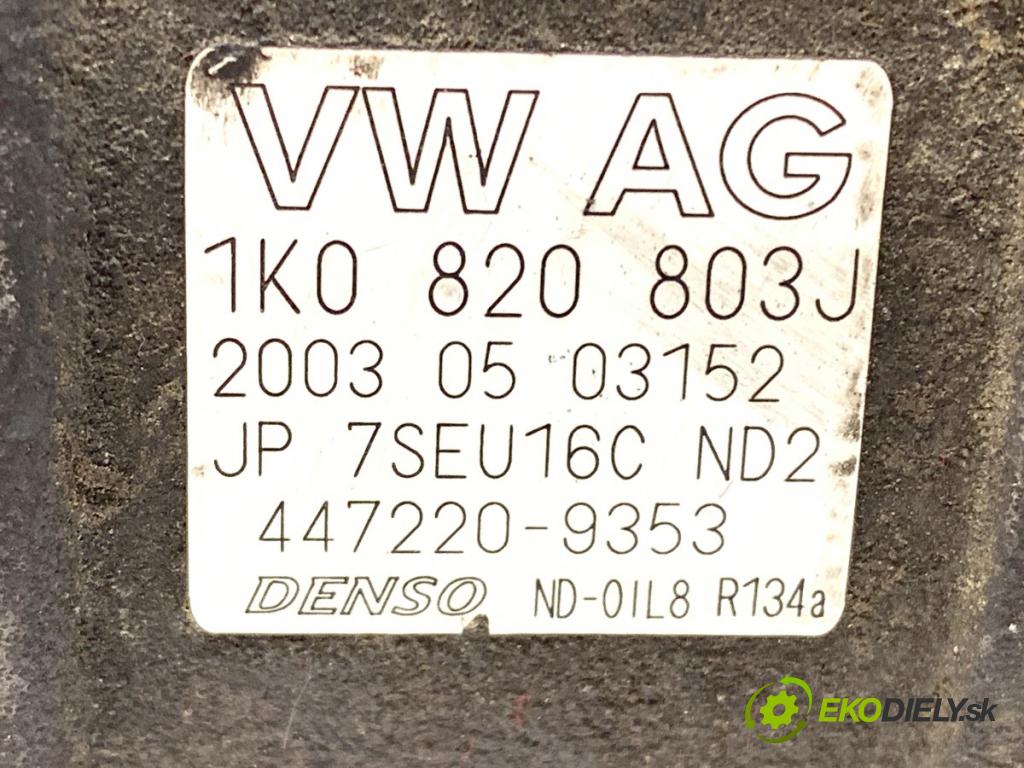 AUDI A3 8P liftback 2003 103 kW 2.0 TDI 16V 1968 Kompresor klimatizácie 1K0820803J (Kompresor klimatizácie)