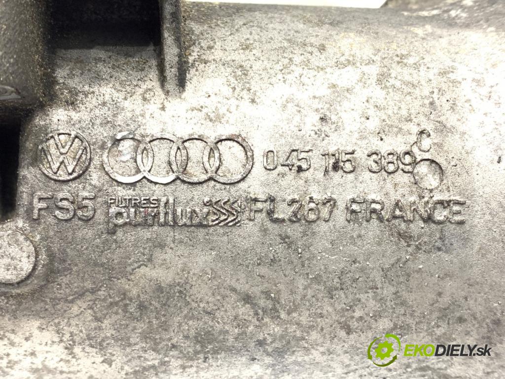 AUDI A3 8P liftback 2003 103 kW 2.0 TDI 16V 1968 Obal filtra oleja 045115389C (Obal olejového filtra)