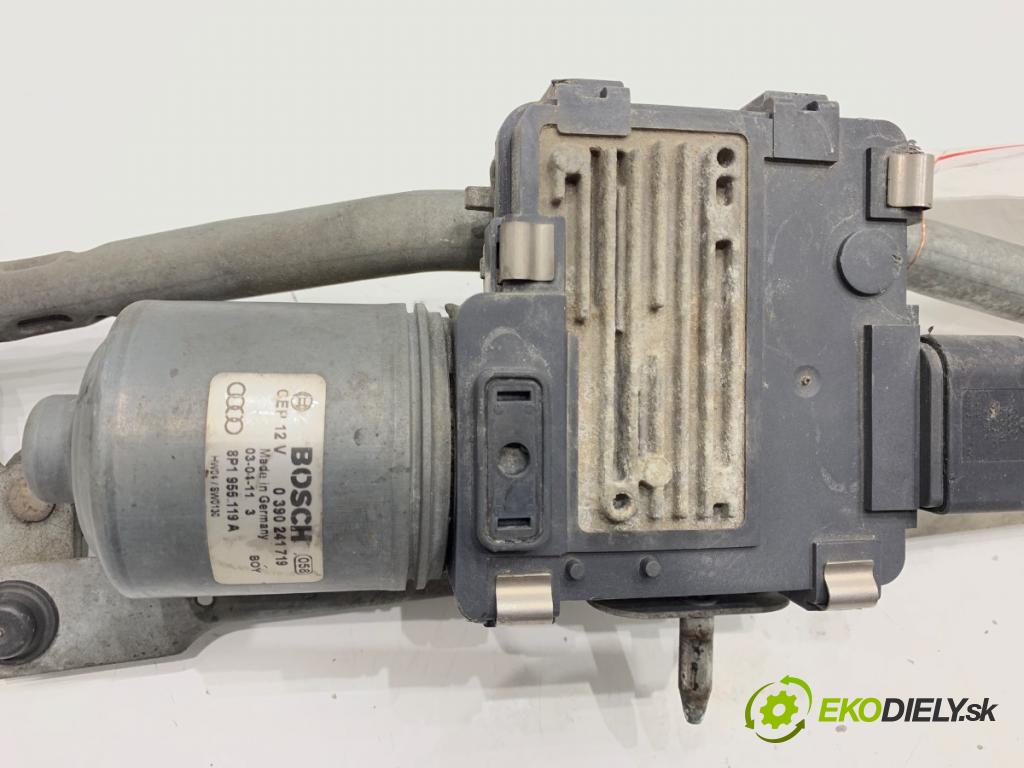 AUDI A3 8P liftback 2003 103 kW 2.0 TDI 16V 1968 Mechanizmus stieračov predný 8P1955023E (Motorček stieračov predný)