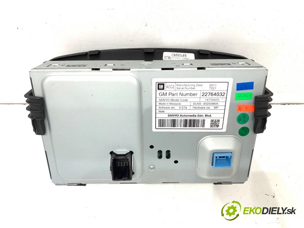 CHEVROLET CRUZE liftback 2012 104 kW 1.8 1796 Dislpej 22764032 (Prístrojová doska)