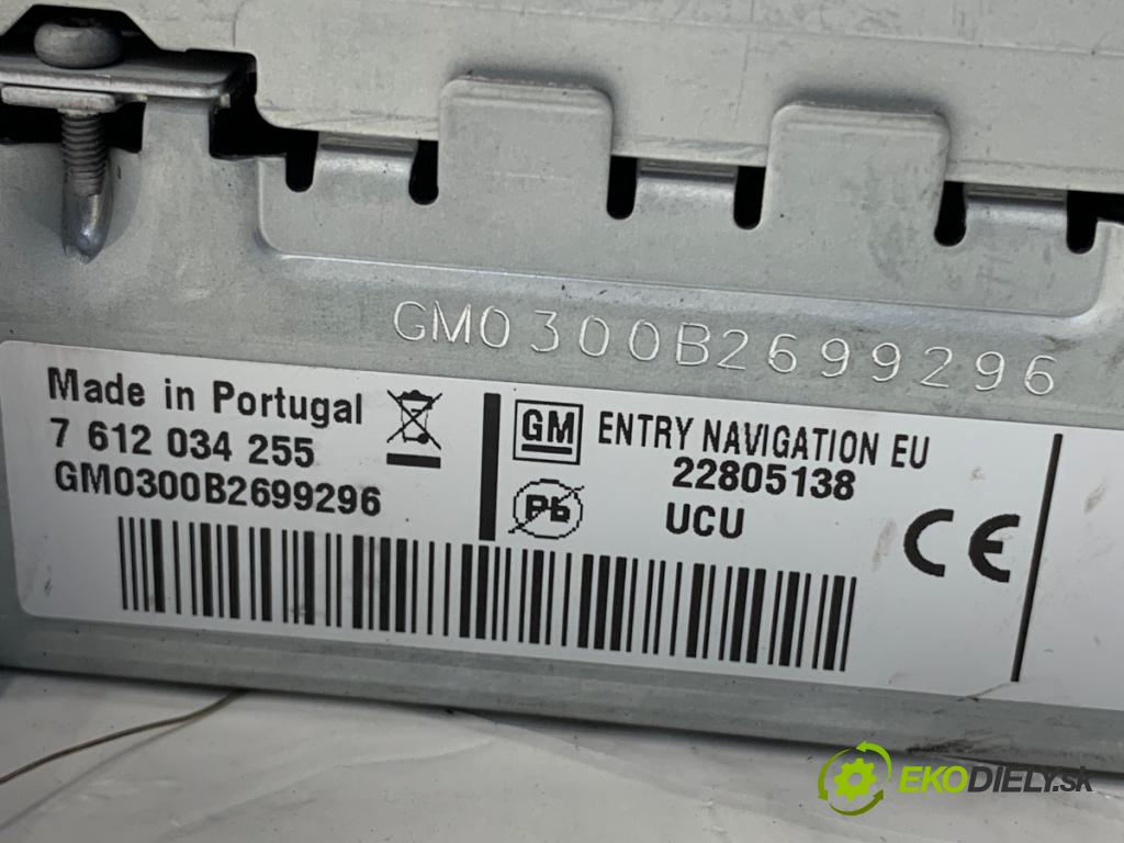 CHEVROLET CRUZE liftback 2012 104 kW 1.8 1796 RADIO 22805138 (Audio zariadenie)