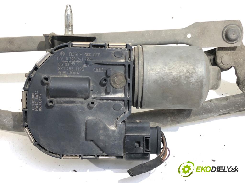 AUDI A3 8P liftback 2003 110 kW 2.0 FSI 1984 Mechanizmus stieračov predný 8P1955023E (Motorček stieračov predný)
