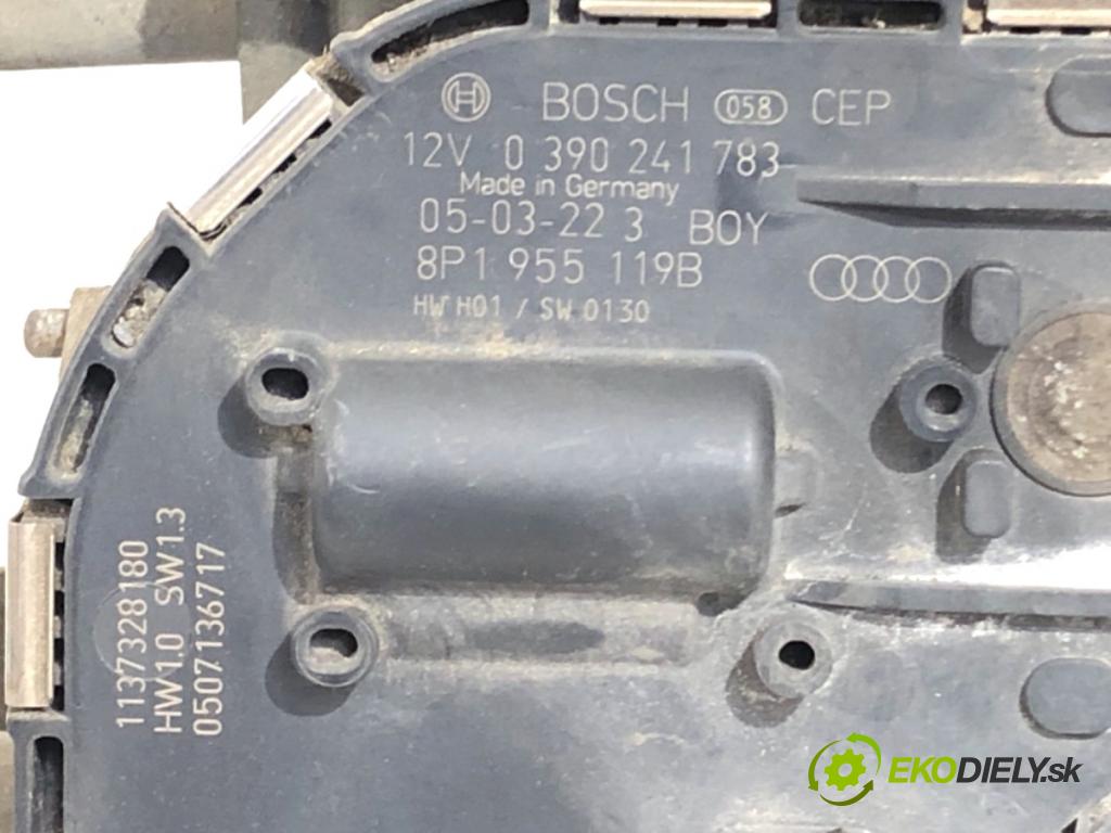 AUDI A3 8P liftback 2003 110 kW 2.0 FSI 1984 Mechanizmus stieračov predný 8P1955023E (Motorček stieračov predný)