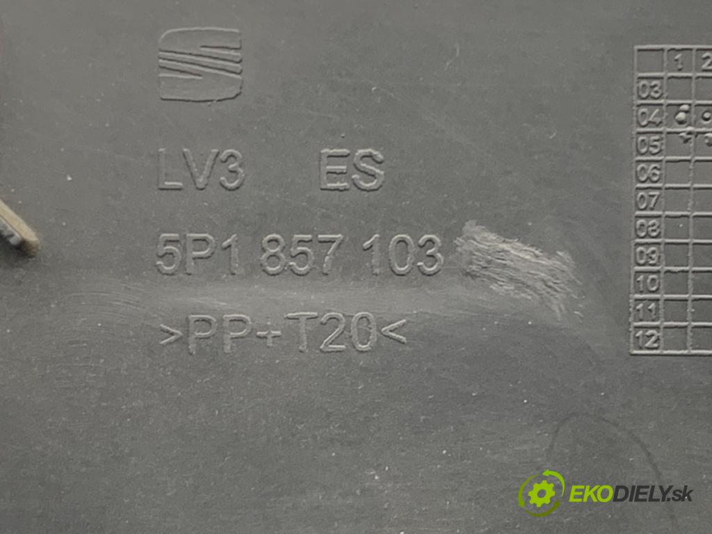 SEAT ALTEA nadwozie wielkoprzestrzenne (MPV) 2005 77 kW 1.9 TDI 1896 Priehradka, kastlík spolujazdca 5P1857103 (Priehradka (kastlík))