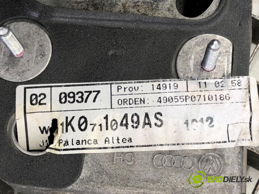 SEAT ALTEA nadwozie wielkoprzestrzenne (MPV) 2005 77 kW 1.9 TDI 1896 Kulisa 1K0711049AS (Rýchlostná páka (kulisa))