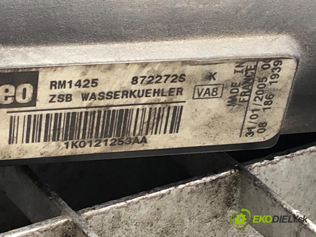 SEAT ALTEA nadwozie wielkoprzestrzenne (MPV) 2005 77 kW 1.9 TDI 1896 chladič vody 1K0121253AA (Vodní chladič)