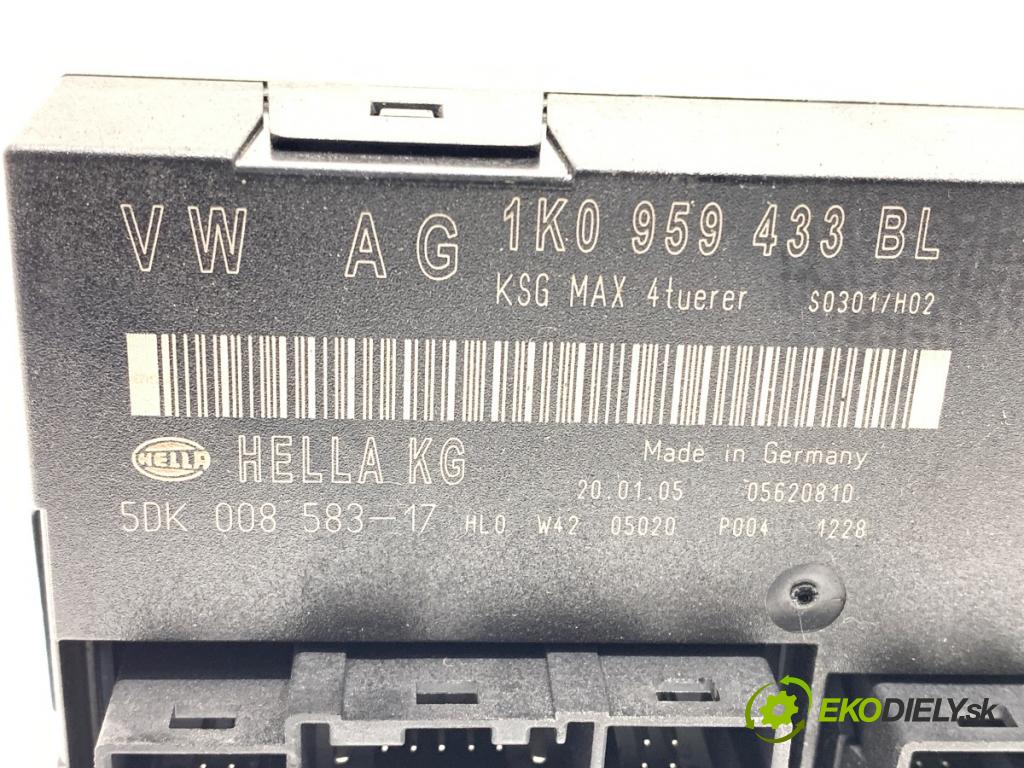 SEAT ALTEA nadwozie wielkoprzestrzenne (MPV) 2005 77 kW 1.9 TDI 1896 Modul komfortu 1K0959433BL (Modul komfortu)