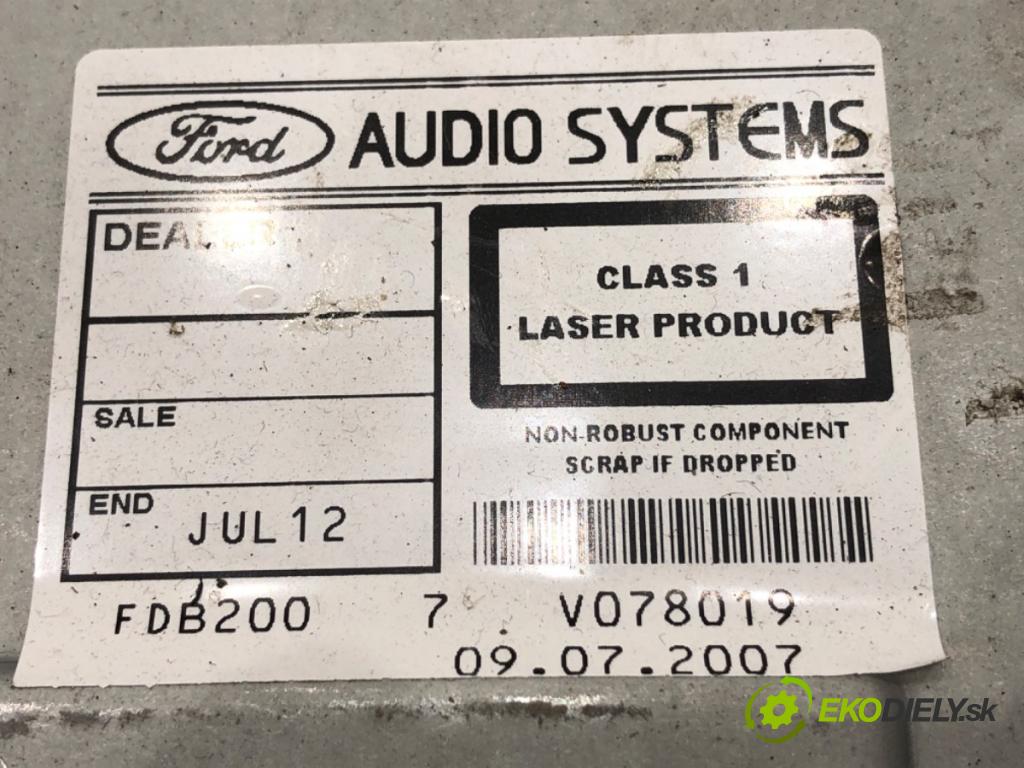 FORD FIESTA MK6 liftback 2007 51 kW 1.3 1299 RADIO 6S61-18C815-AJ (Audio zariadenie)
