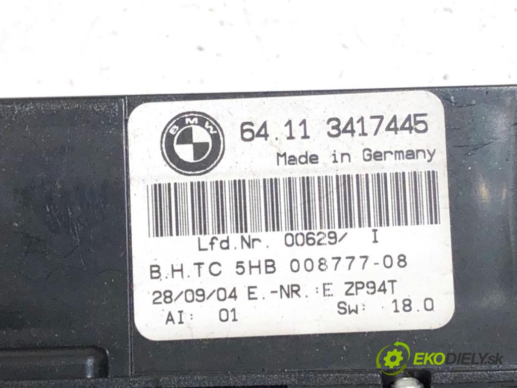 BMW E83 SUV 2004 110 kW 2.0 d 1995 Panel ovládania kúrenia 3417445 (Prepínacie páčky pod volantom)