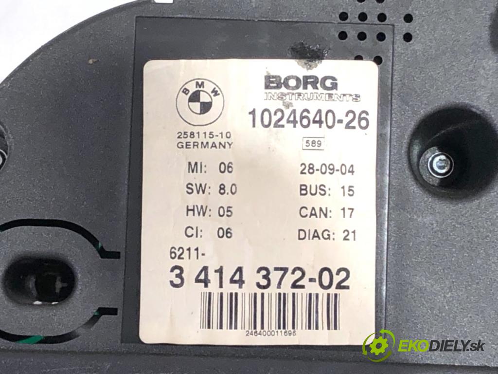 BMW E83 SUV 2004 110 kW 2.0 d 1995 Prístrojovka 3414372 (Prístrojová doska)