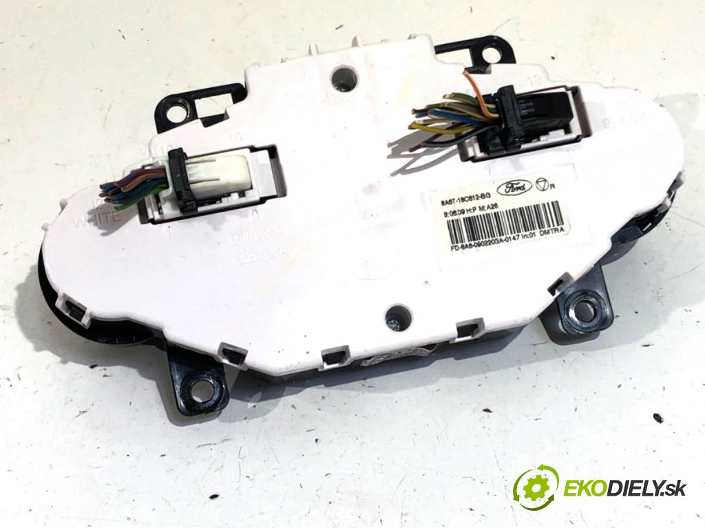 FORD FIESTA MK7 liftback 2009 71 kW 1.4 1388 Panel ovládania kúrenia 8A6T-18C612-BG (Prepínacie páčky pod volantom)