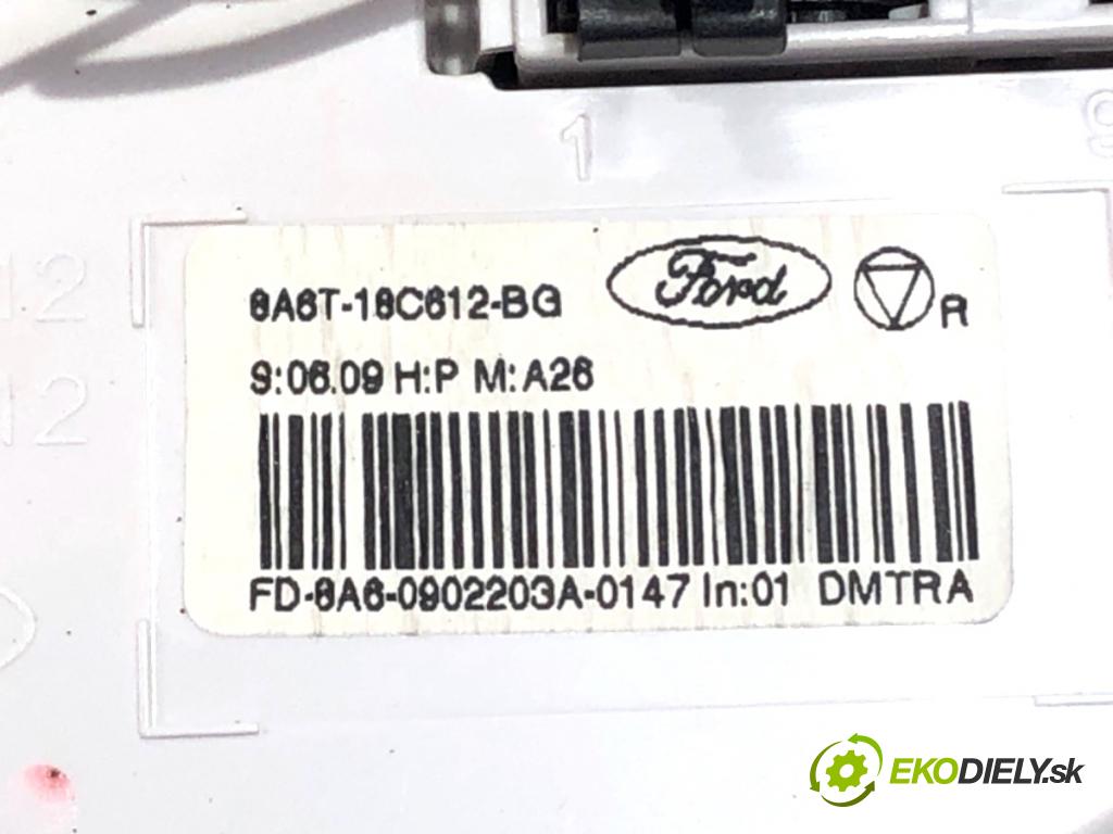 FORD FIESTA MK7 liftback 2009 71 kW 1.4 1388 Panel ovládania kúrenia 8A6T-18C612-BG (Prepínacie páčky pod volantom)