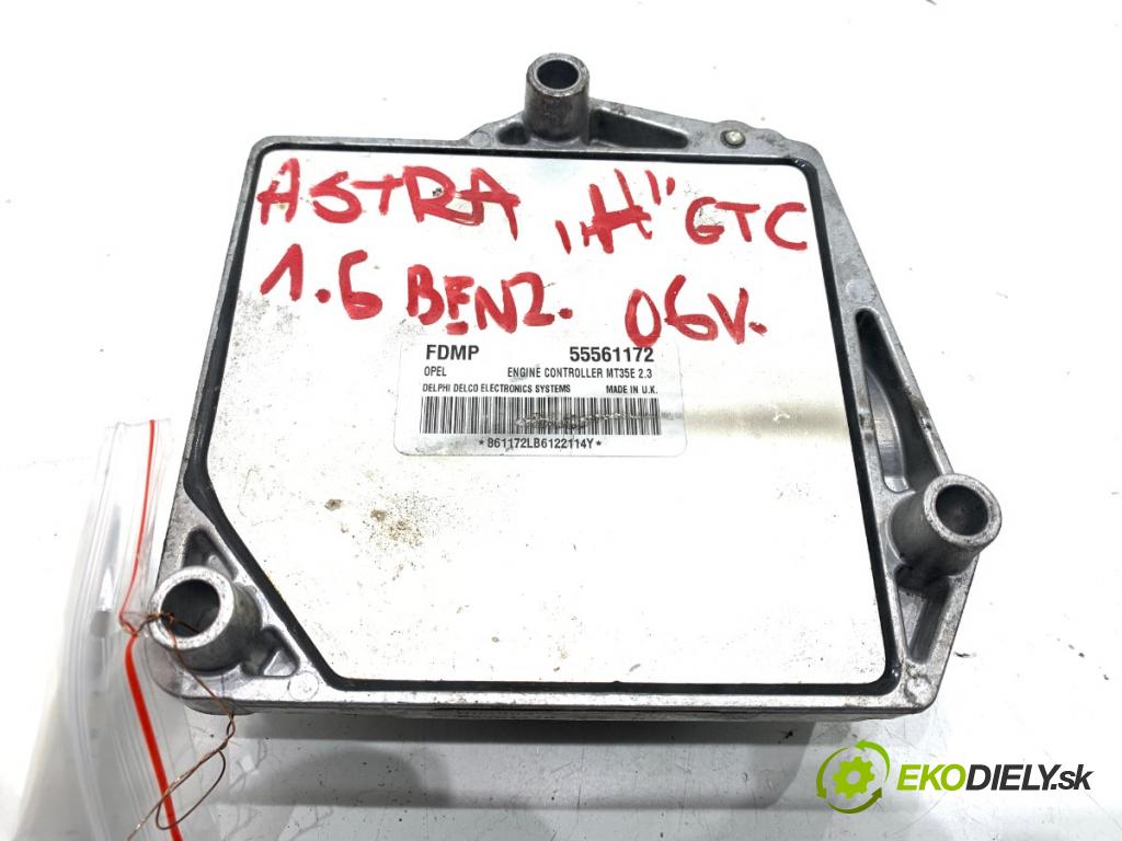 OPEL ASTRA H liftback 2006 77 kW 1.6 (L48) 1598 riadiaca jednotka Motor 55561172 (Riadiaca jednotka)