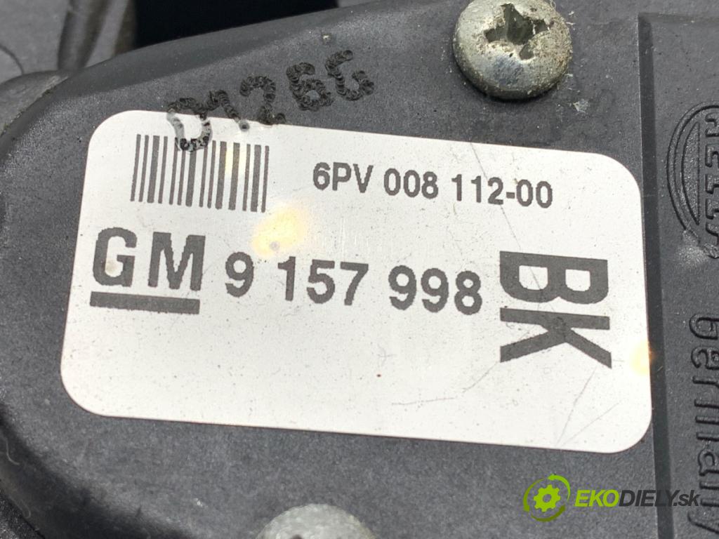 OPEL ASTRA H liftback 2006 77 kW 1.6 (L48) 1598 Potenciometer plynu 9157998 (Potenciometer plynového pedálu)
