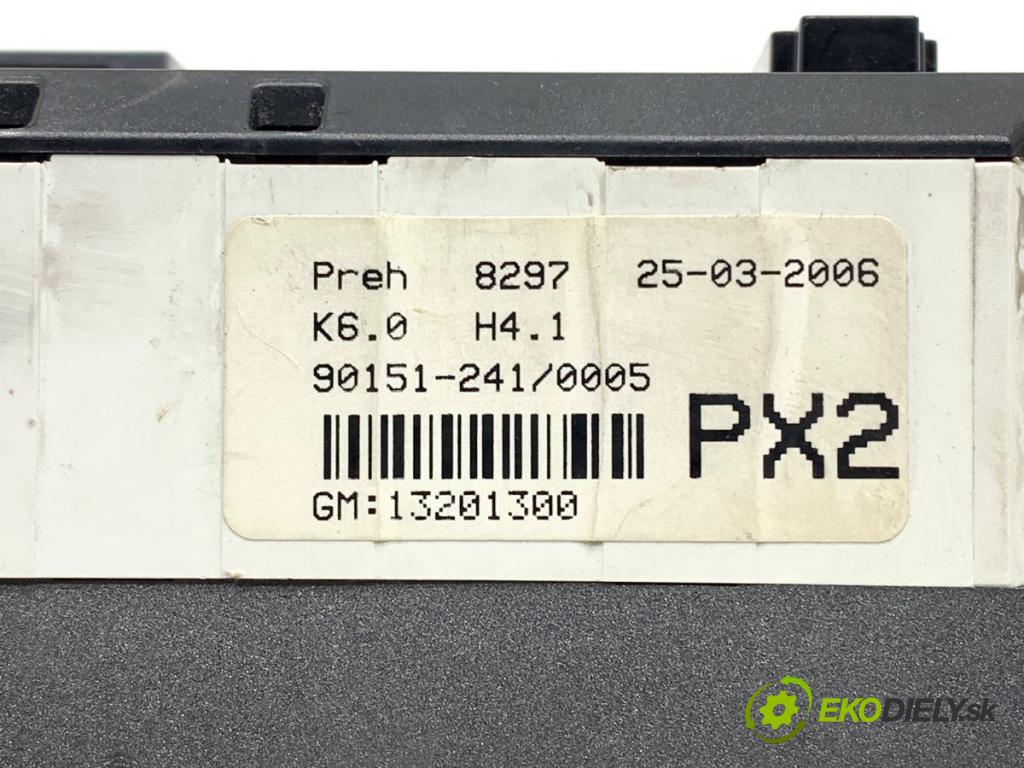 OPEL ASTRA H liftback 2006 77 kW 1.6 (L48) 1598 Panel ovládania kúrenia 13201300 (Prepínacie páčky pod volantom)