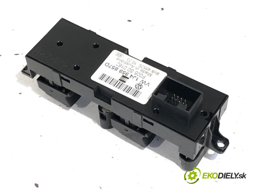 SEAT LEON I liftback 2004 81 kW 1.9 TDI 1896 Prepínač okien 1J4959857D (Prepínacie páčky pod volantom)