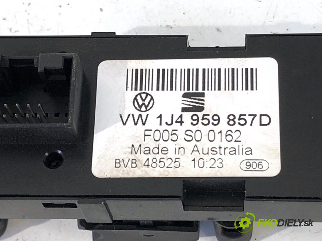 SEAT LEON I liftback 2004 81 kW 1.9 TDI 1896 Prepínač okien 1J4959857D (Prepínacie páčky pod volantom)