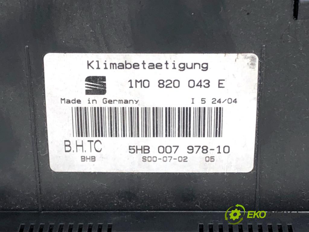 SEAT LEON I liftback 2004 81 kW 1.9 TDI 1896 Panel ovládania kúrenia 1M0820043E (Prepínacie páčky pod volantom)