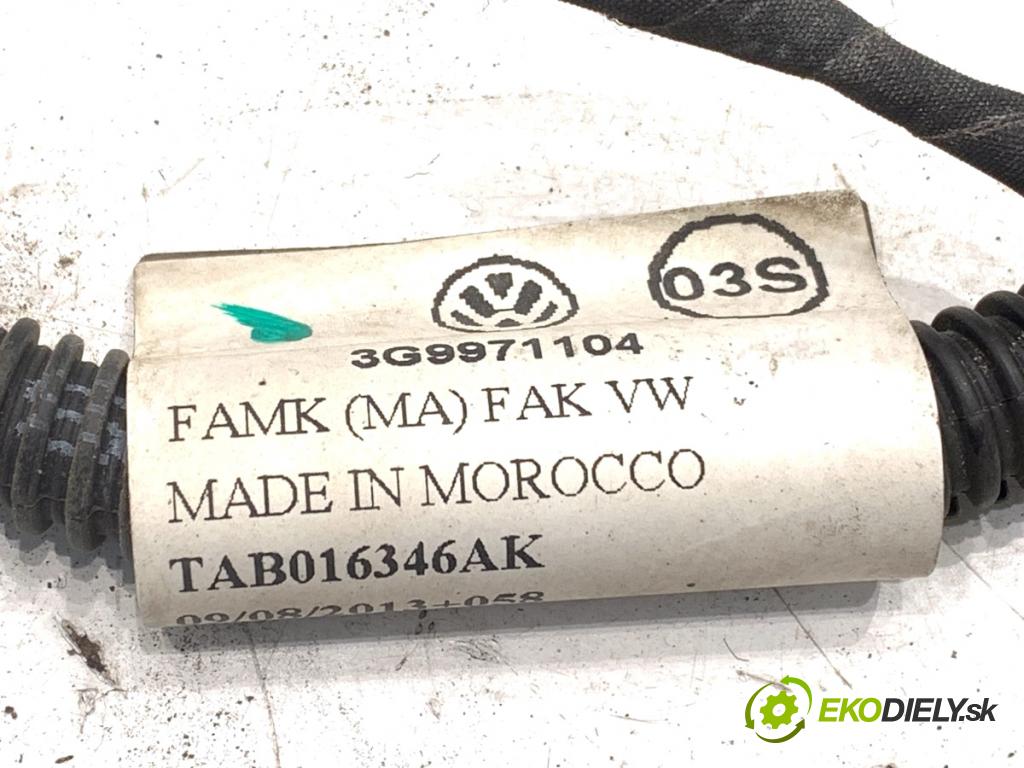 VW PASSAT B8 Kombi 2014 110 kW 2.0 TDI 1968 káblovačka PDC zadní část 3G9971104