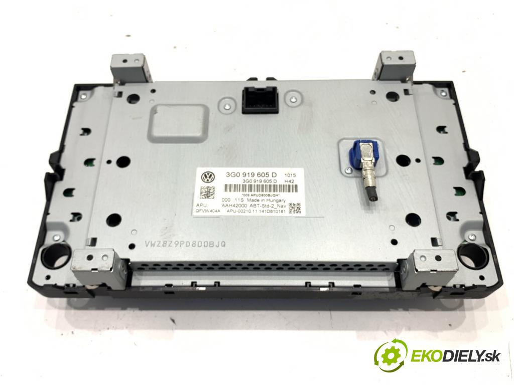 VW PASSAT B8 Kombi 2014 110 kW 2.0 TDI 1968 RADIO 3G0919605D (Audio zariadenie)