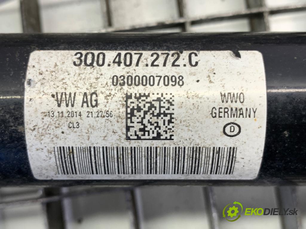 VW PASSAT B8 Kombi 2014 110 kW 2.0 TDI 1968 Poloos pravy predný 3Q0407272C