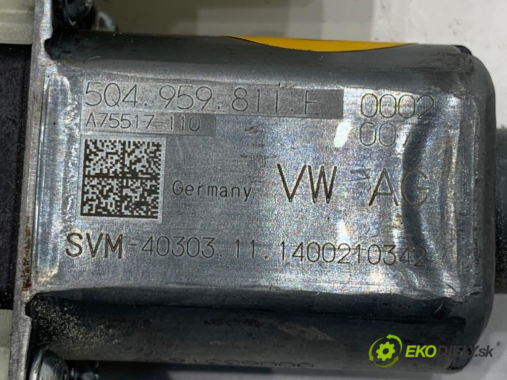 VW PASSAT B8 Kombi 2014 110 kW 2.0 TDI 1968 mechanismus okna pravý zadní část 3G9839462A