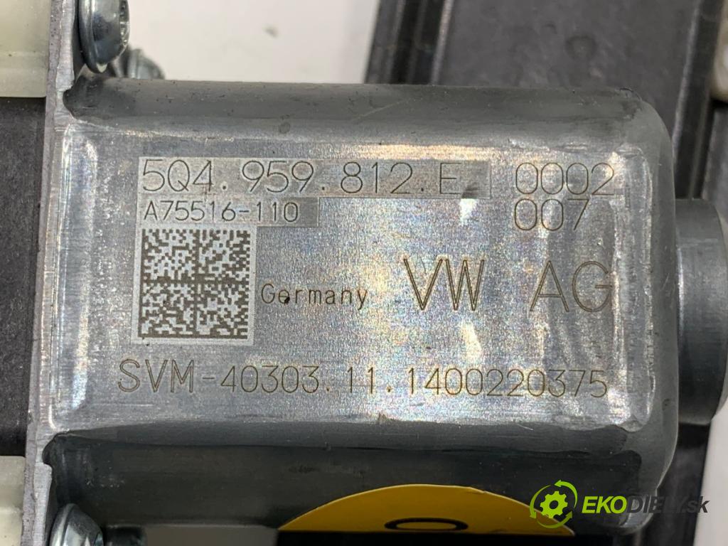 VW PASSAT B8 Kombi 2014 110 kW 2.0 TDI 1968 mechanismus okna levý zadní část 3G9839461A