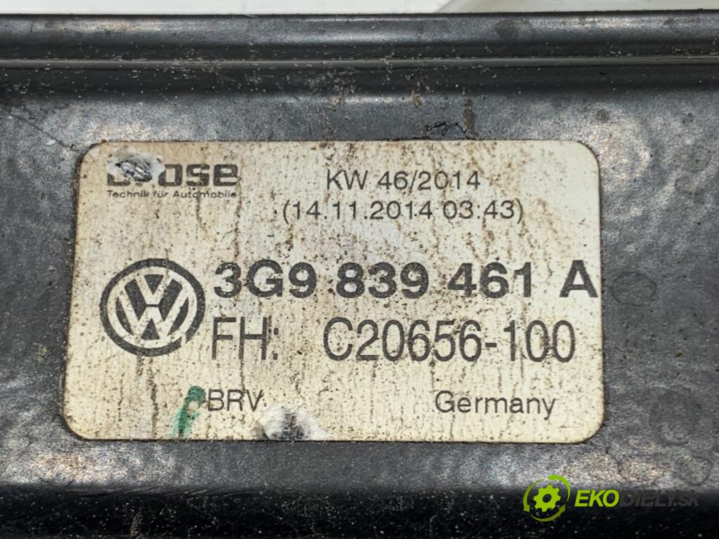 VW PASSAT B8 Kombi 2014 110 kW 2.0 TDI 1968 mechanismus okna levý zadní část 3G9839461A