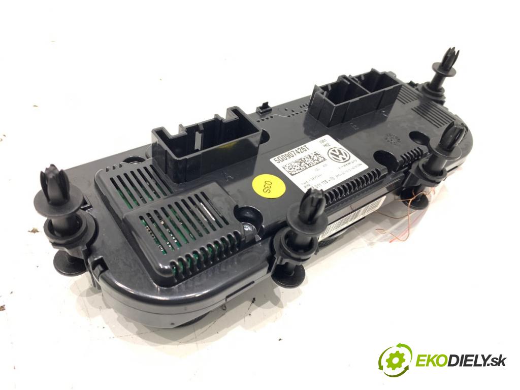 VW PASSAT B8 Kombi 2014 110 kW 2.0 TDI 1968 Panel ovládania kúrenia 5G0907426T (Prepínacie páčky pod volantom)