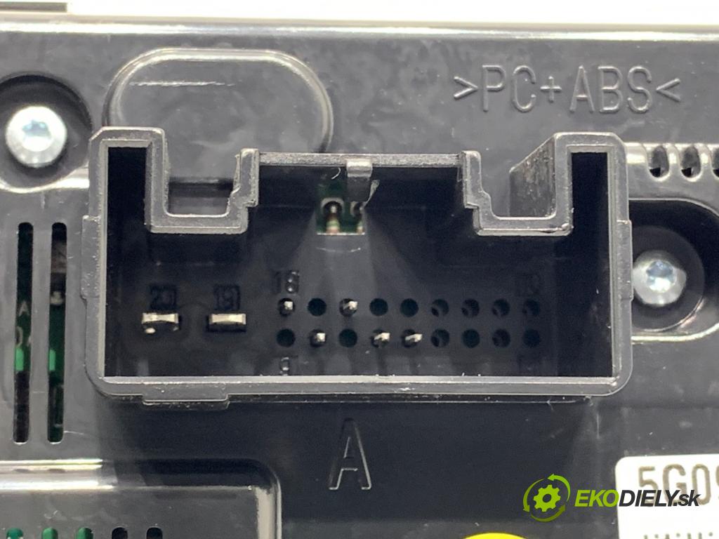 VW PASSAT B8 Kombi 2014 110 kW 2.0 TDI 1968 Panel ovládania kúrenia 5G0907426T (Prepínacie páčky pod volantom)