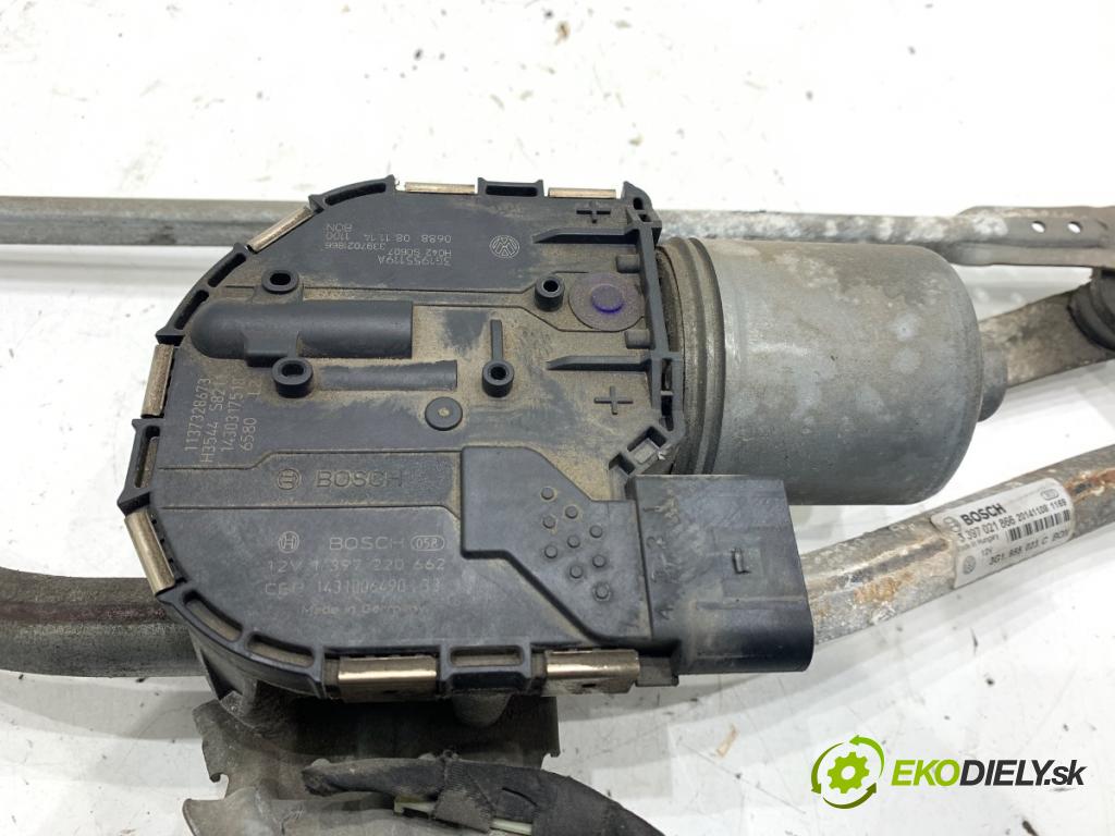 VW PASSAT B8 Kombi 2014 110 kW 2.0 TDI 1968 Mechanizmus stieračov predný 3G1955023C (Motorček stieračov predný)