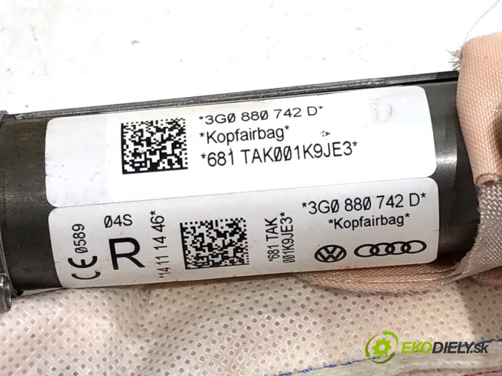 VW PASSAT B8 Kombi 2014 110 kW 2.0 TDI 1968 Stropný pravy 3G0880742D