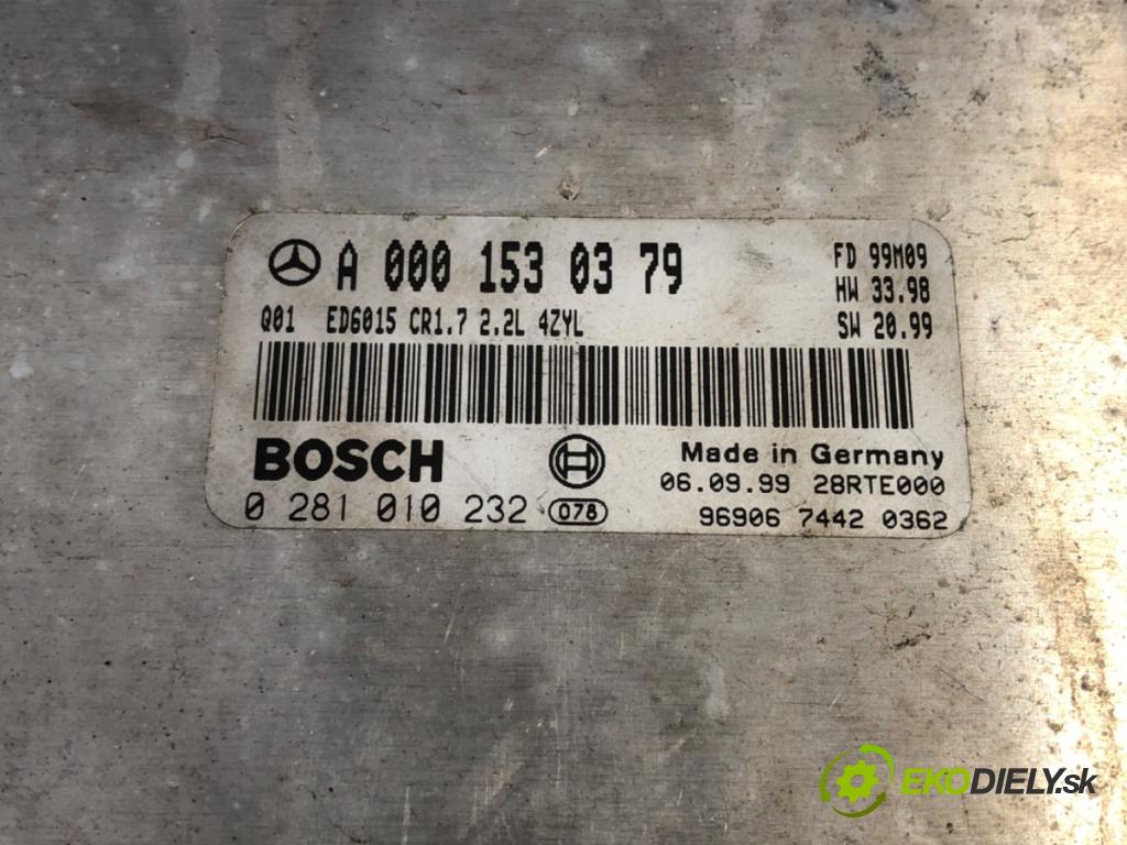 MERCEDES-BENZ W638 Autobus 1999 75 kW 110 CDI 2.2 (638.194) 2148 riadiaca jednotka Motor A0001530379 (Riadiaca jednotka)