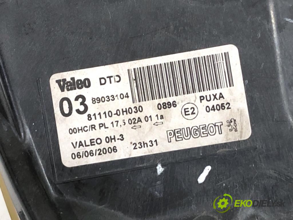 PEUGEOT 107 liftback 2006 50 kW 1.0 998 Svetlomet pravy predný 81110-0H030