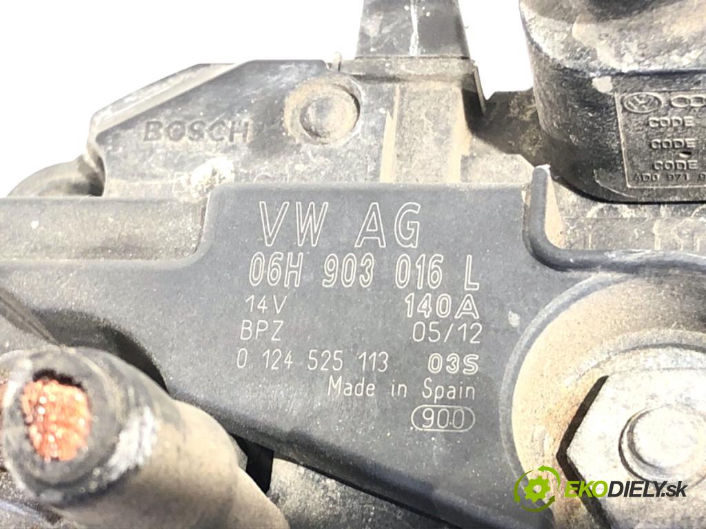 AUDI A4 B8 sedan 2012 155 kW 2.0 TFSI 1984 Alternátor 06H903016L (Alternátor)