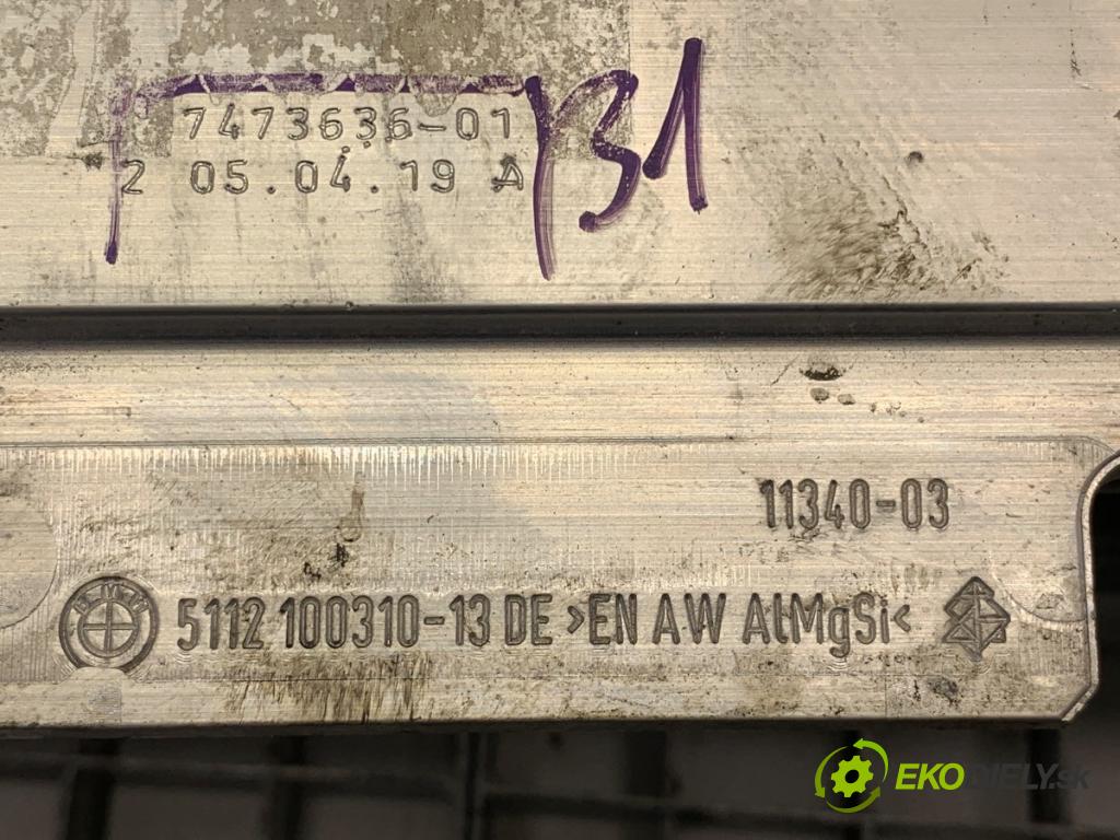 BMW G30 sedan 2019 135 kW 530 e Plug-in-Hybrid 1998 výztuha nárazníka zadní část 7473636 (Zadní výztuha)