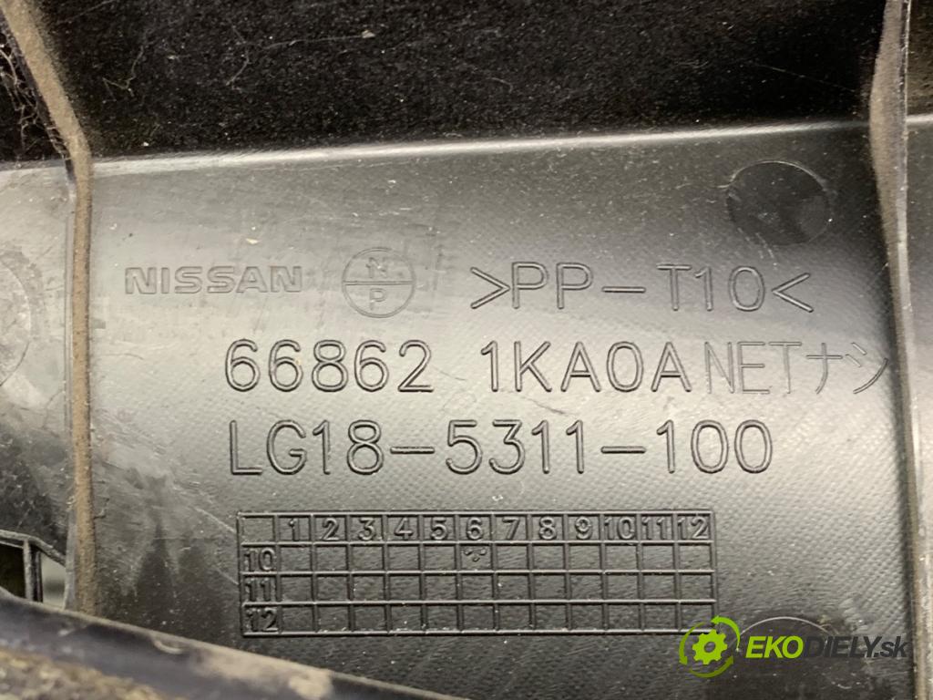 NISSAN JUKE F15 SUV 2011 86 kW 1.6 1598 Torpédo, plast pod čelné okno 66862-1KA0A (Torpédo (plast pod čelným sklom))